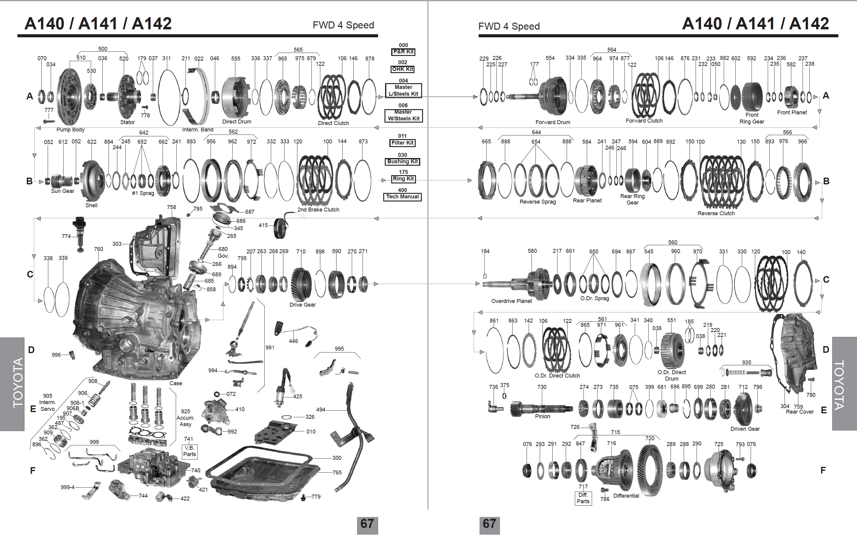 967 - A140/ A141/ A142