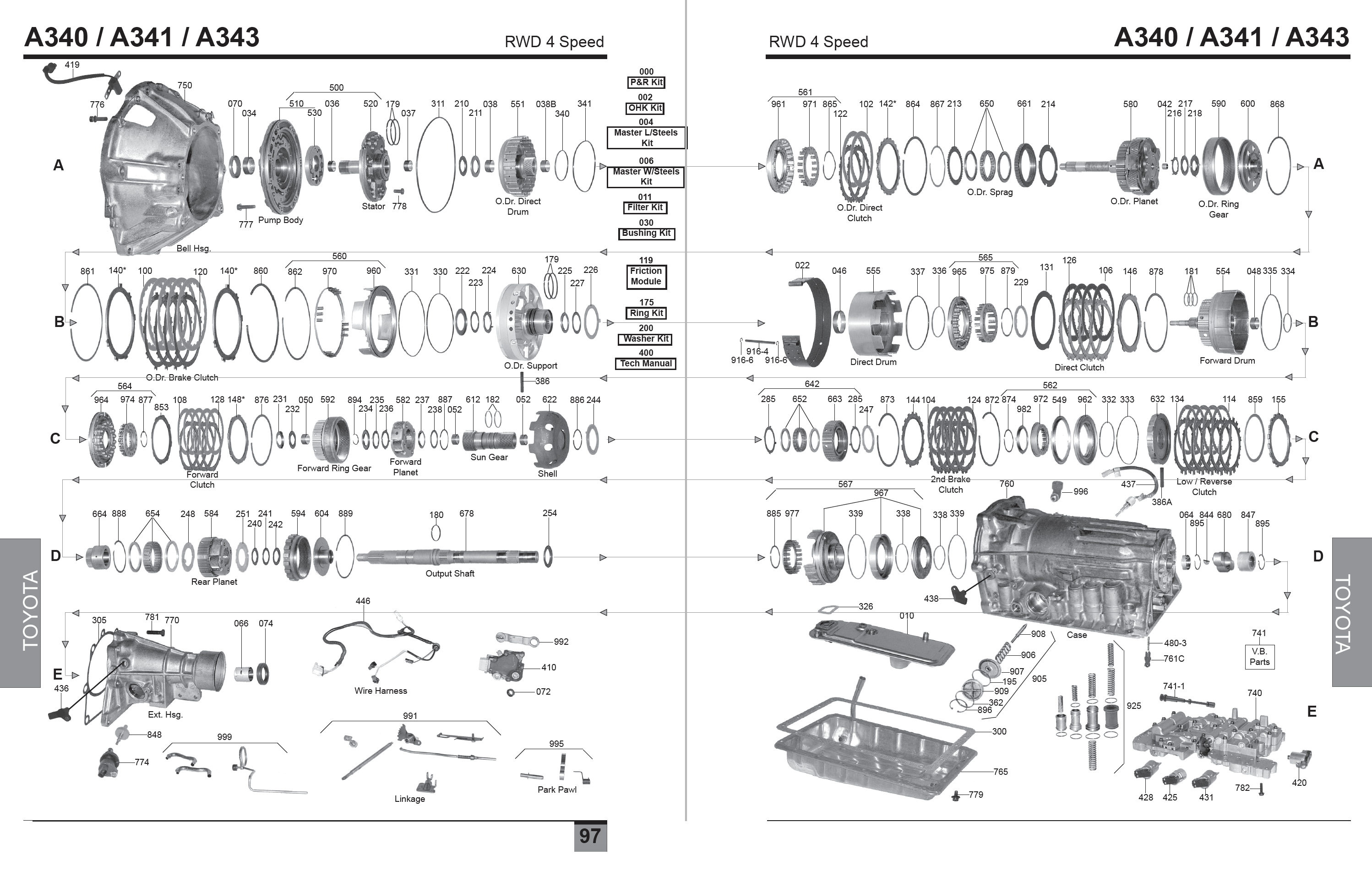 397 - A340 / A341 / A343 - Toyota - RWD - 4-speed