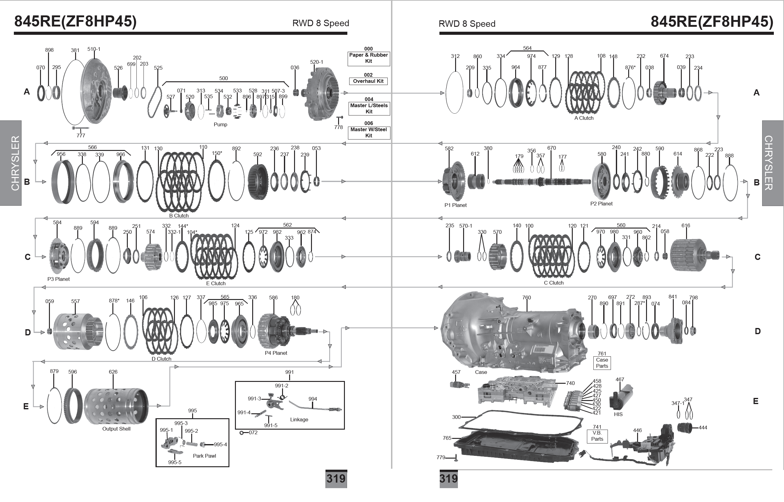 319 - ZF8HP45 / 845RE